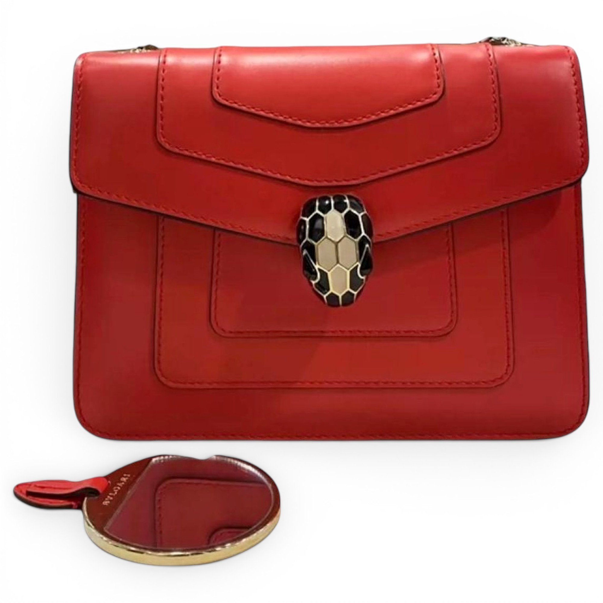 Serpenti leather tote
