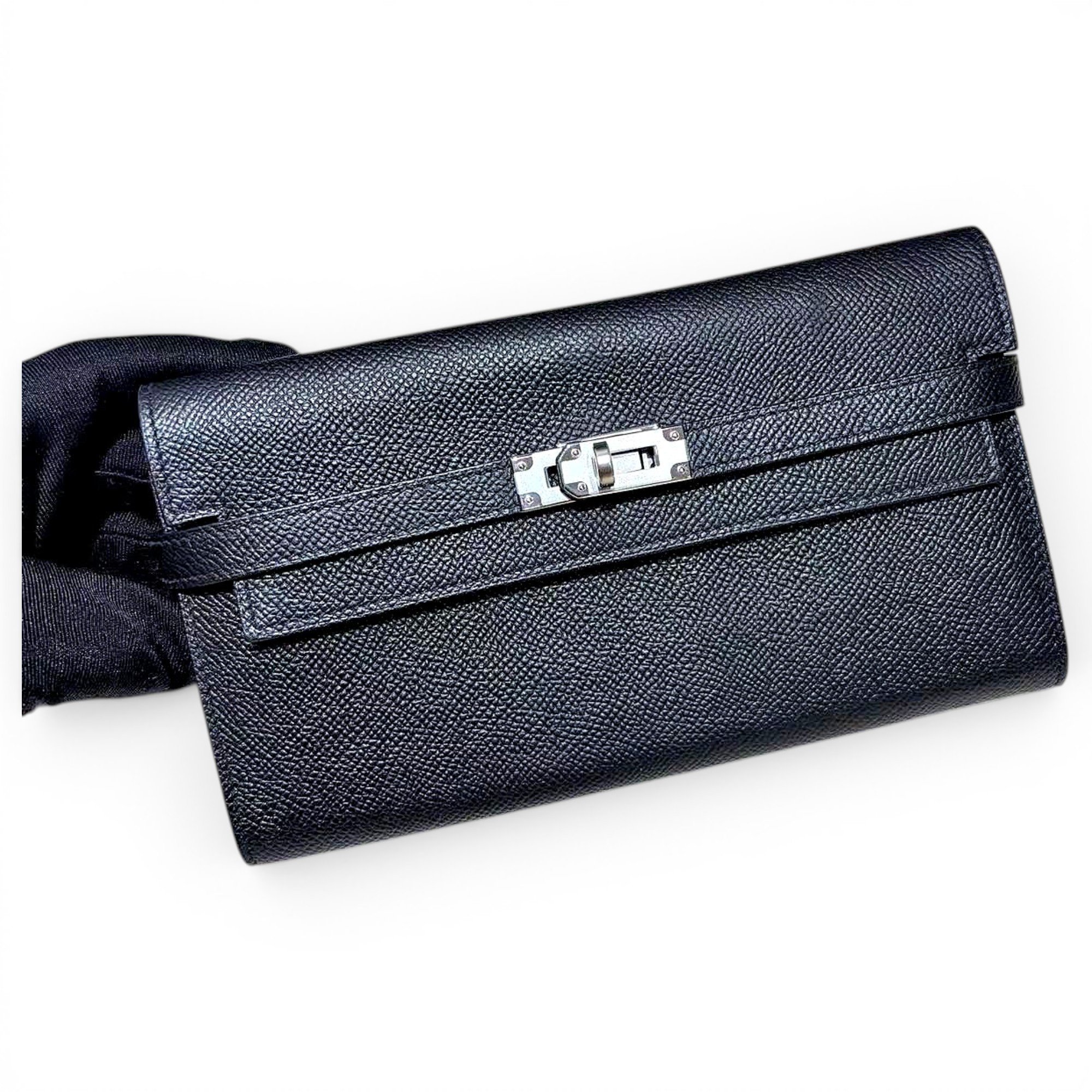 Kelly to go leather clutch bag