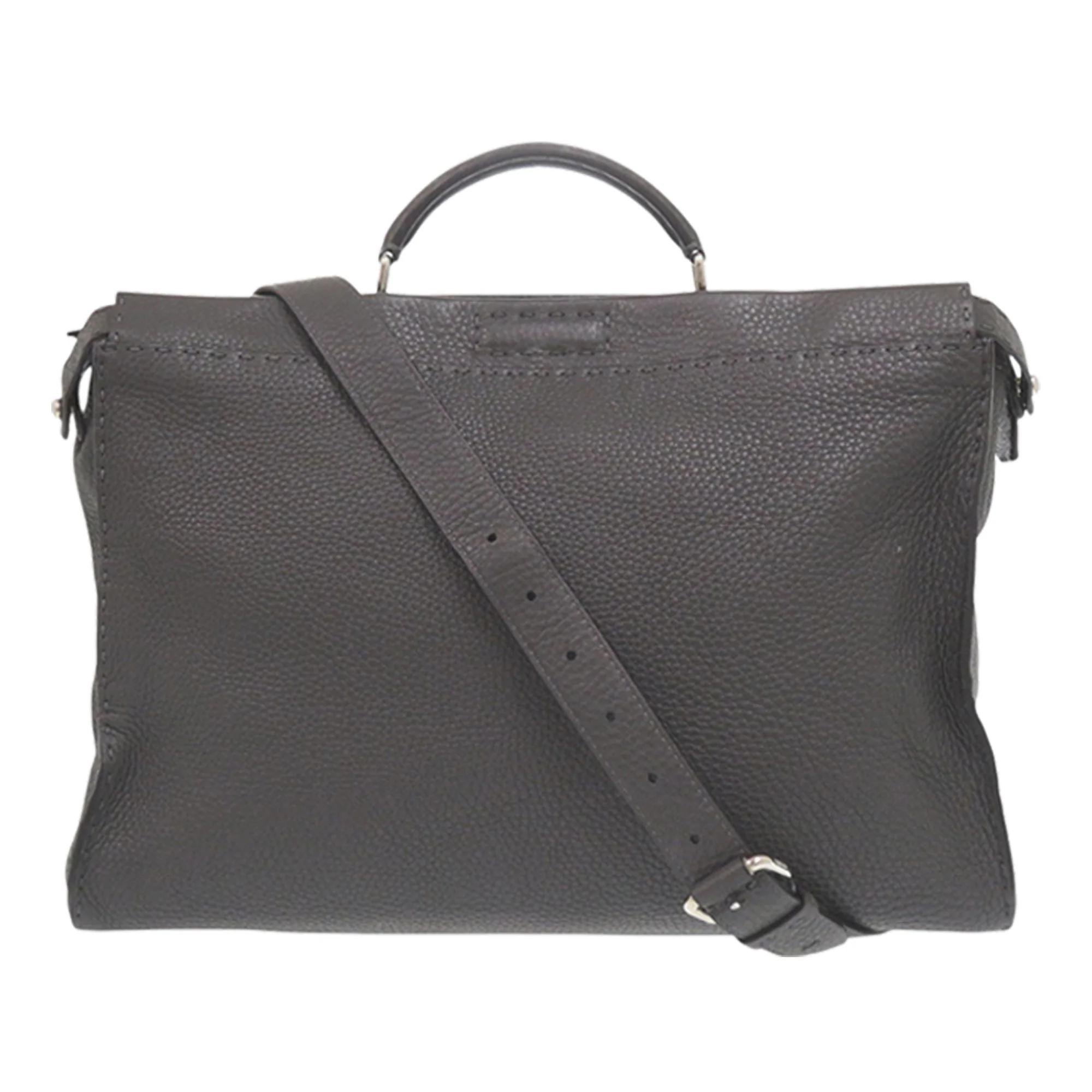 Peekaboo leather satchel