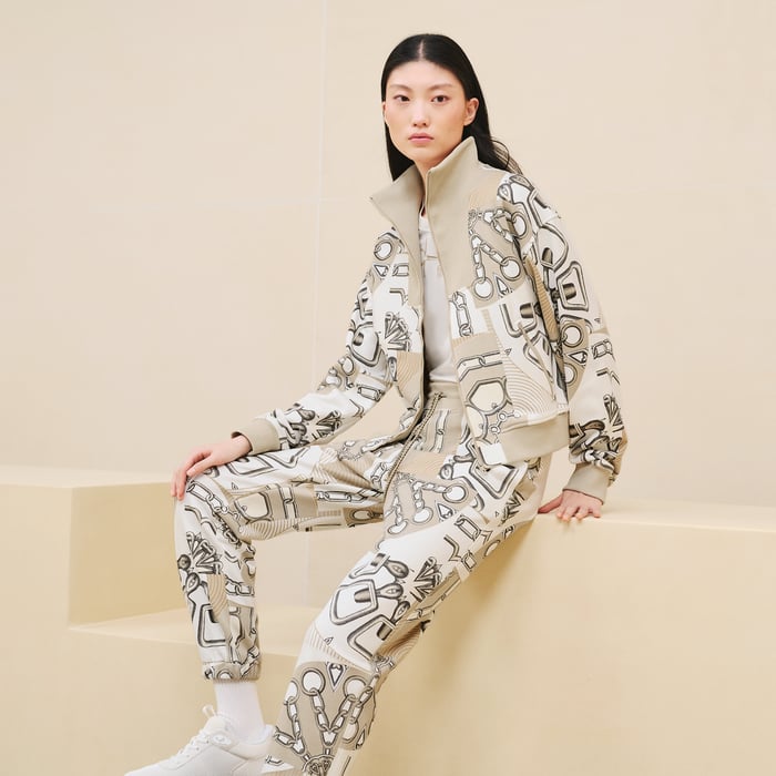 "Effet Kaleidoscope" zipped jacket