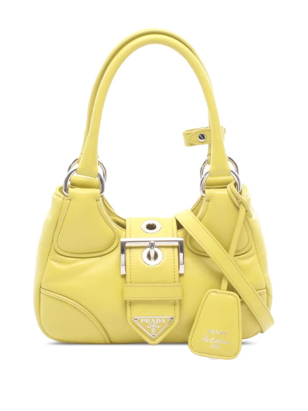 Prada 2010-2026 Nappa Soft Padded Re Edition 2002 Moon satchel