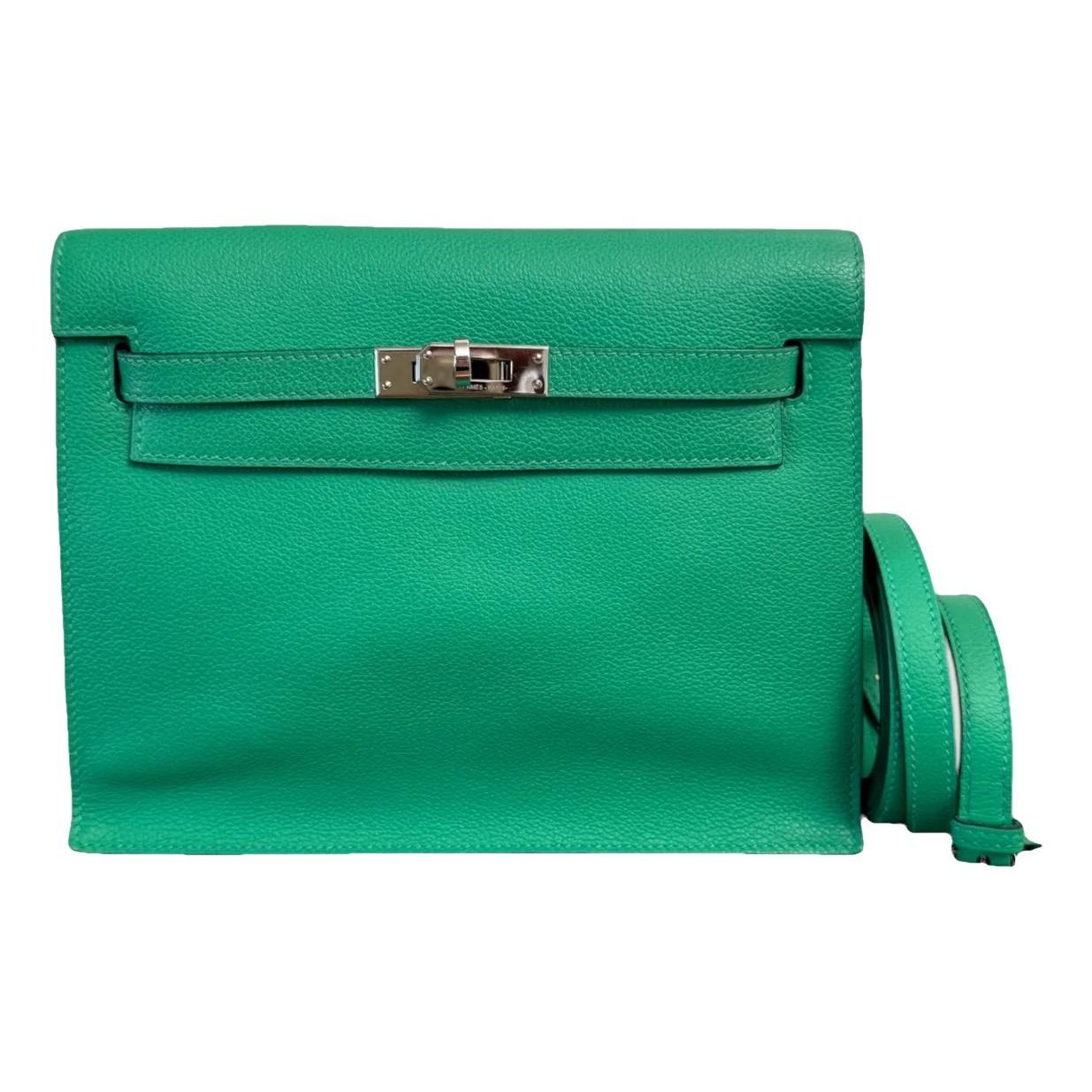 Hermes Kelly Handbag Vert Evercolor Leather 2022