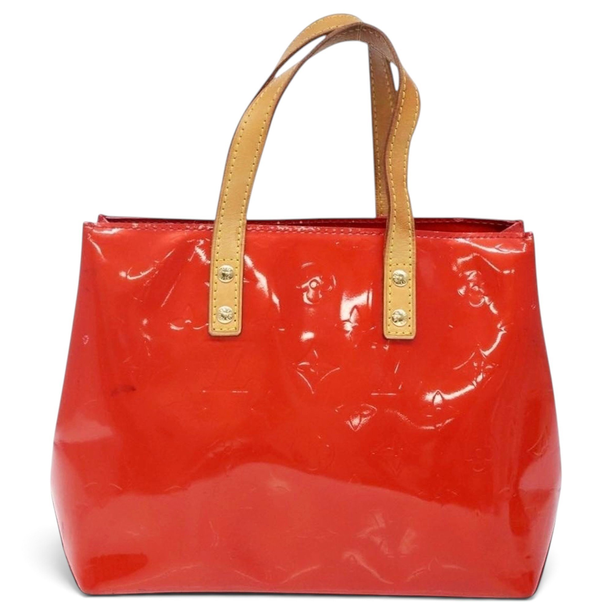 Reade patent leather handbag