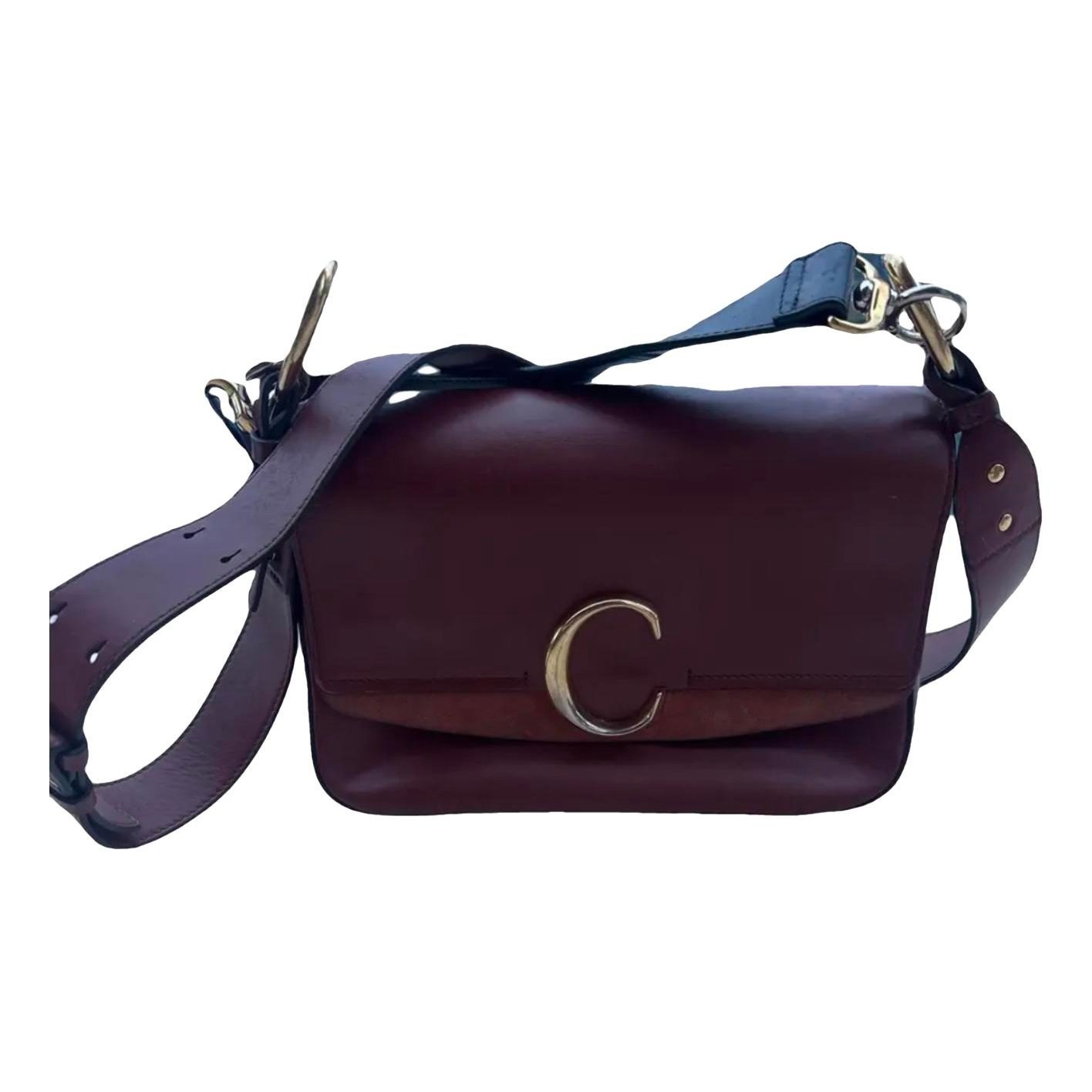 C leather handbag