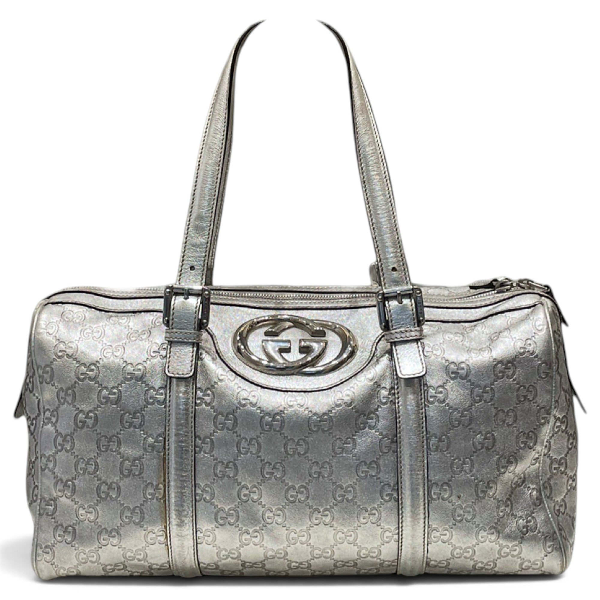 Boston leather handbag