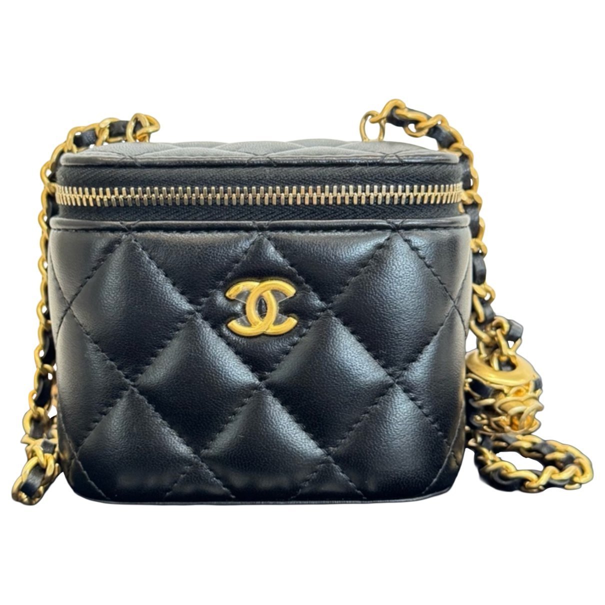 Trendy CC Vanity leather handbag