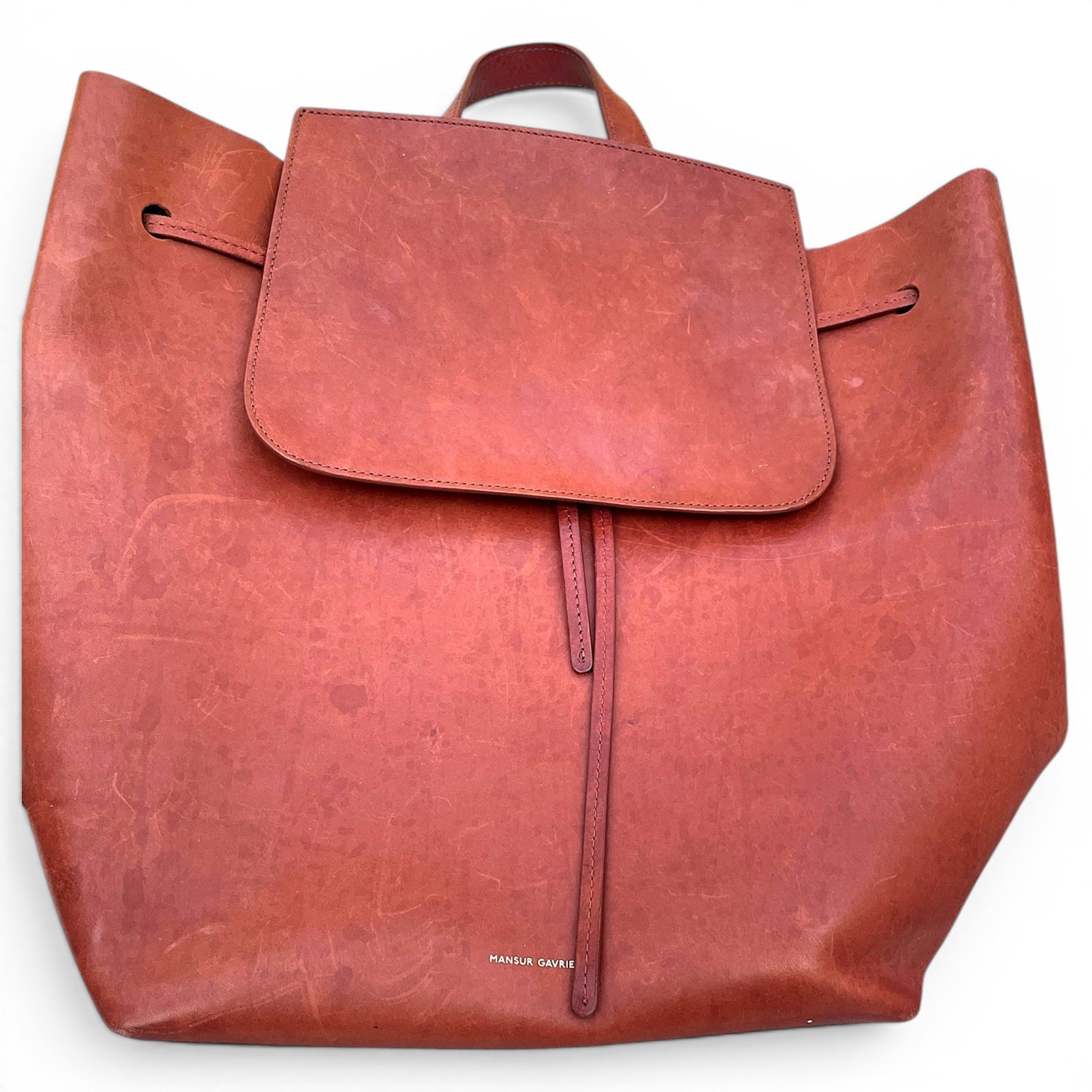 Leather backpack