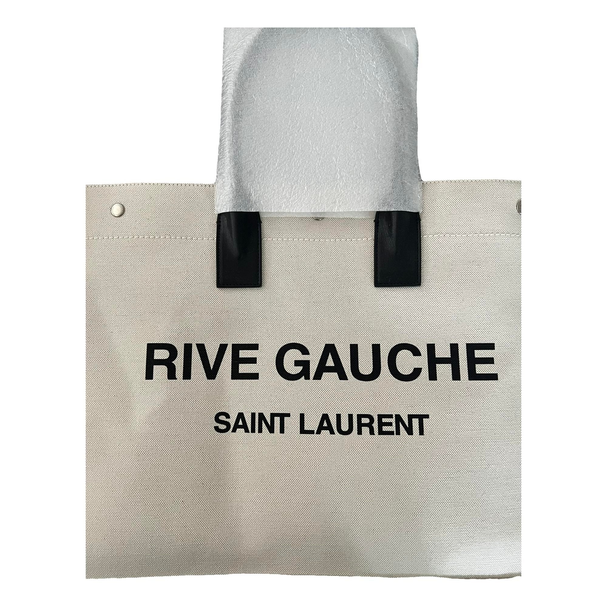 Rive Gauche linen tote