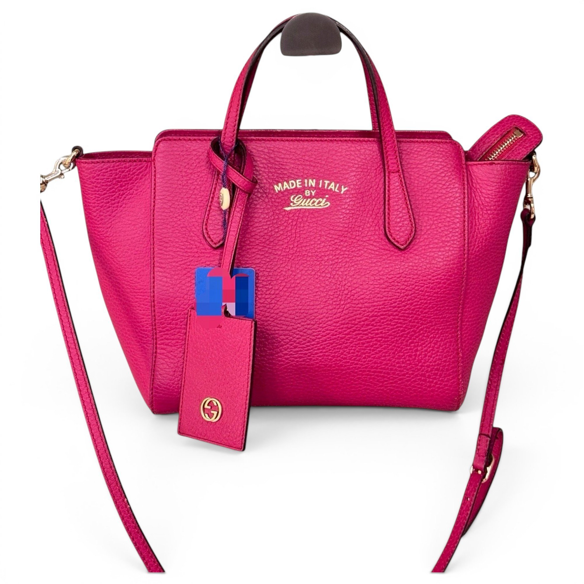 Swing leather handbag