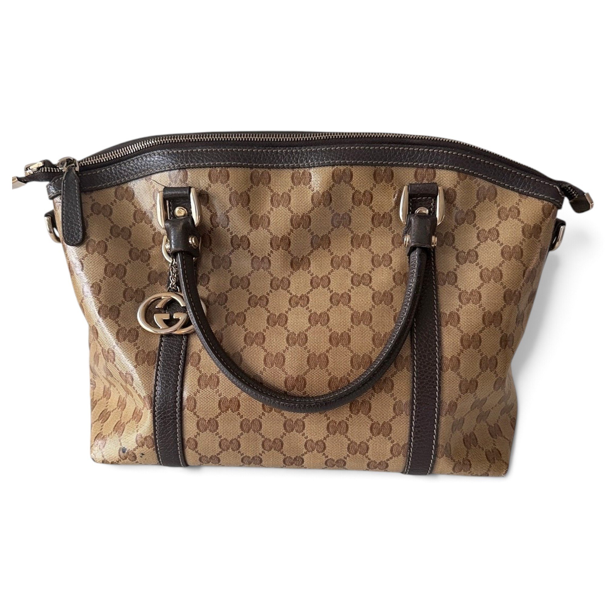 Dôme leather tote