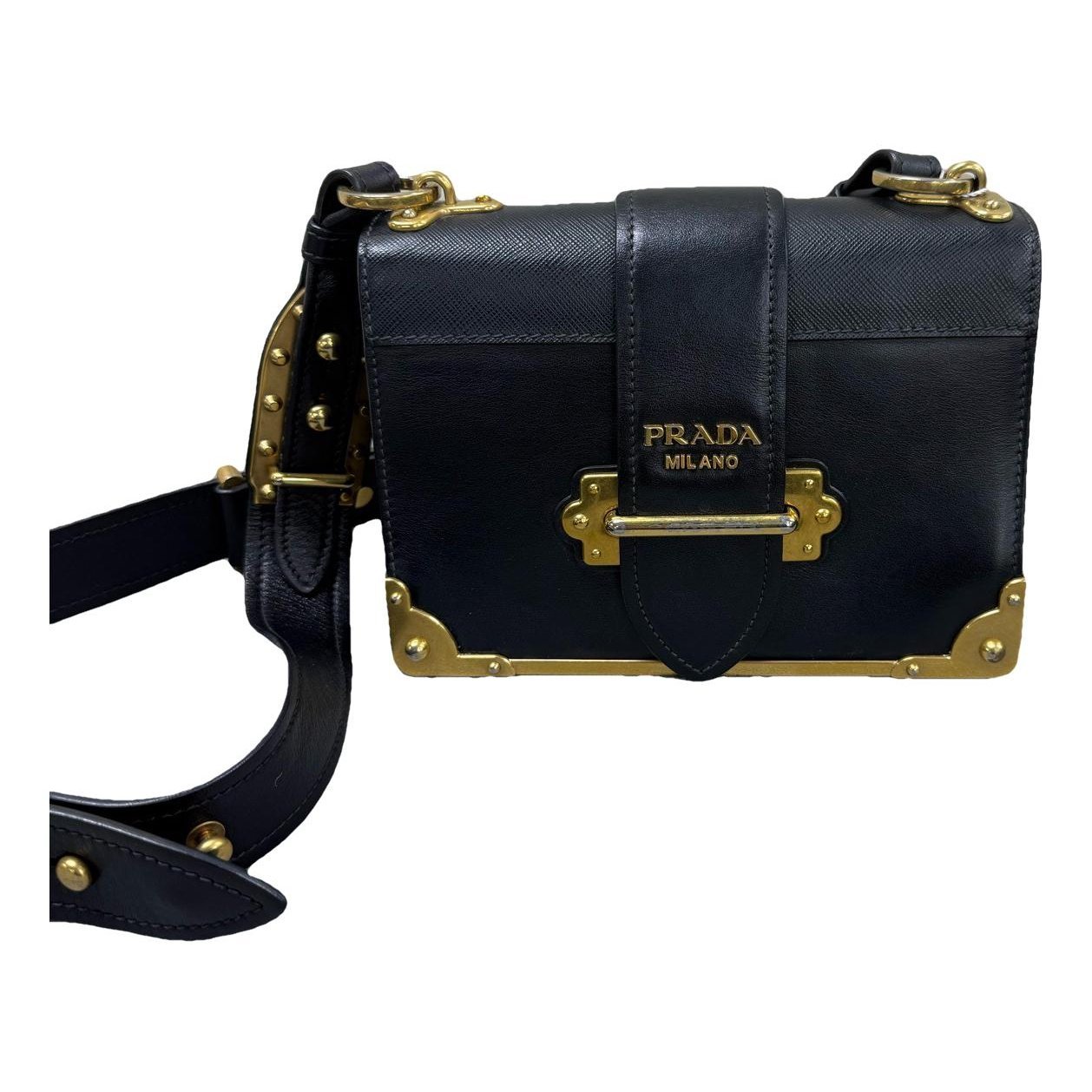 Cahier leather crossbody bag