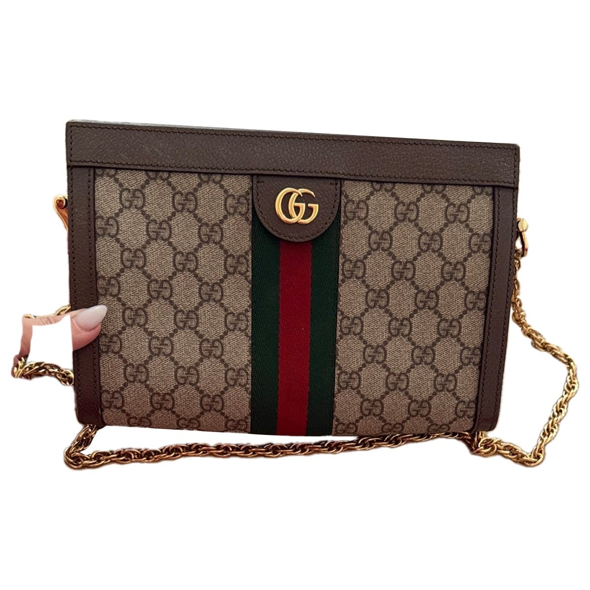 Ophidia Chain leather handbag