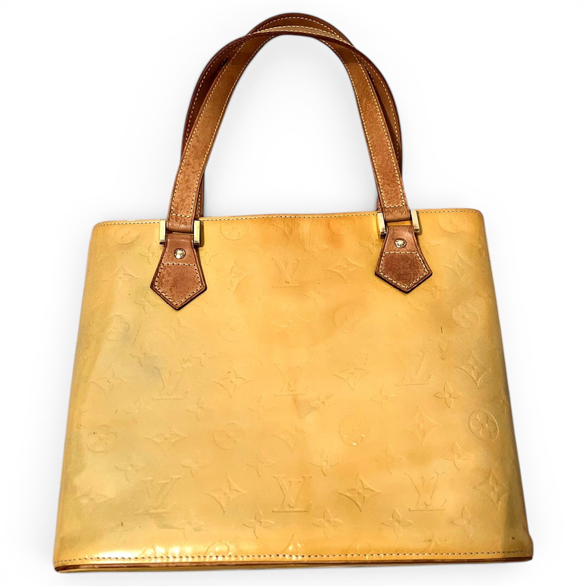 Houston patent leather tote