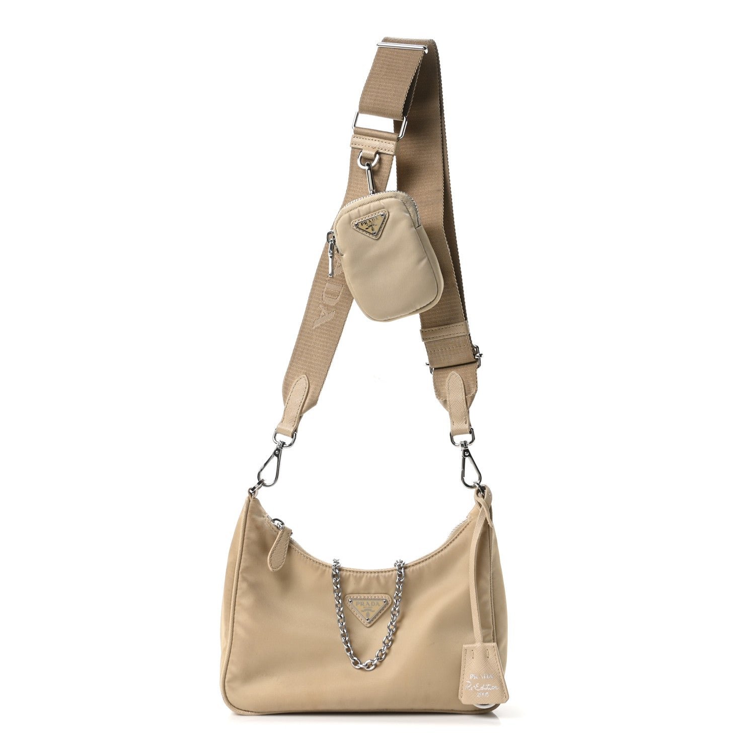 Prada Prada Nylon Re-Edition 2005 Shoulder Bag Deserto