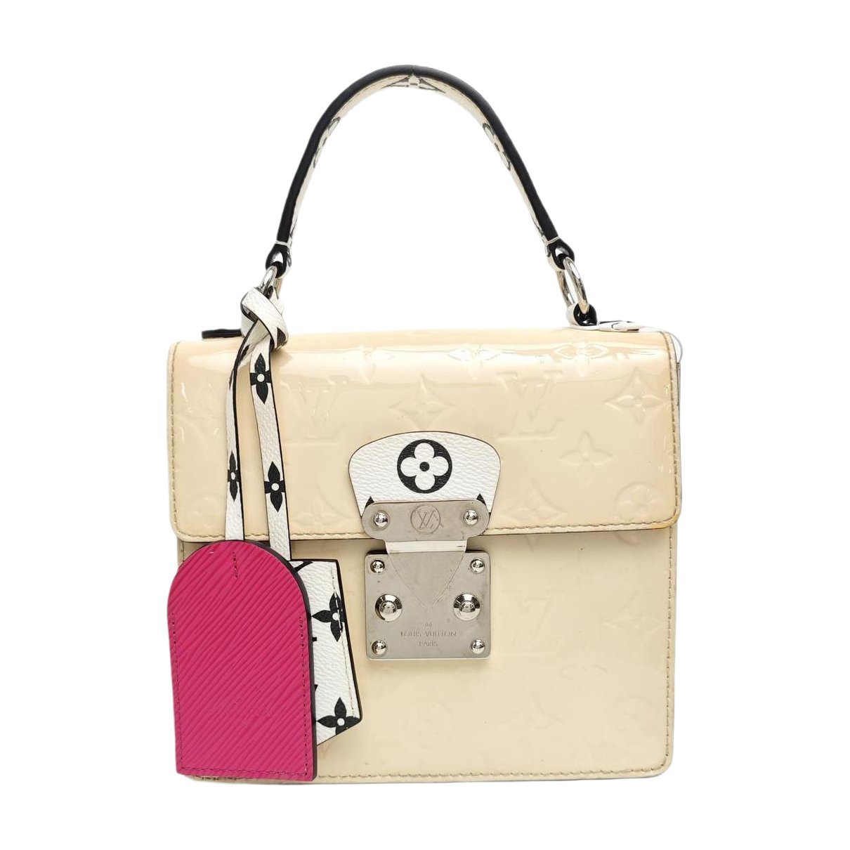Spring street patent leather handbag