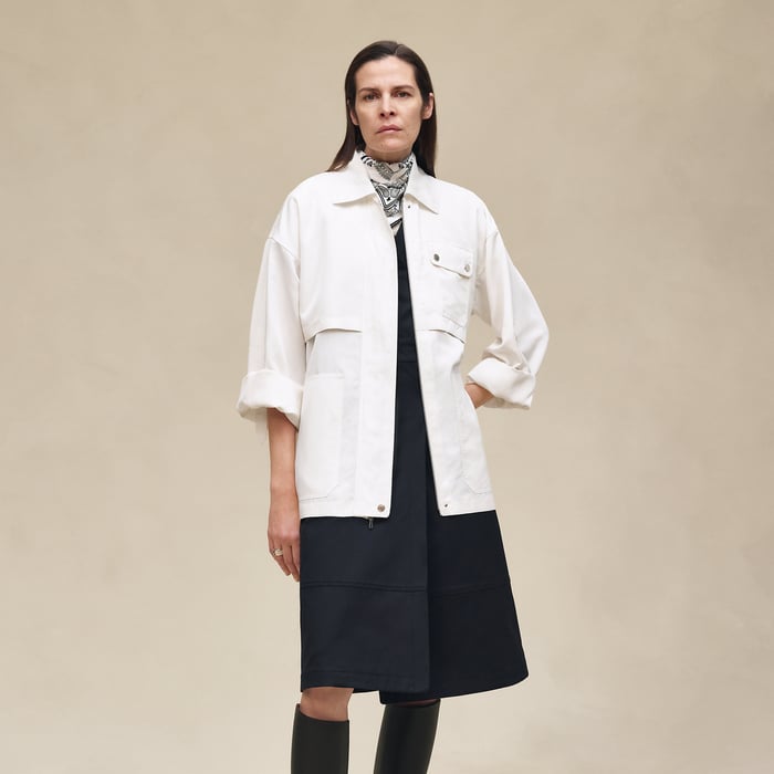 Blanc Cassé Short Safari Coat
