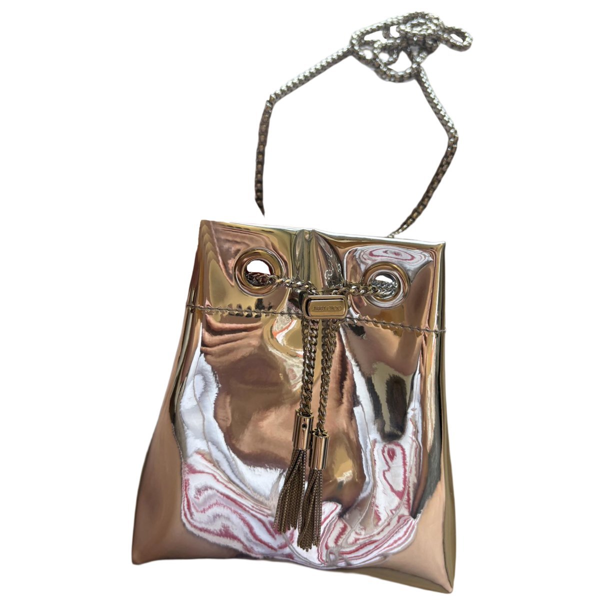 Bon patent leather handbag
