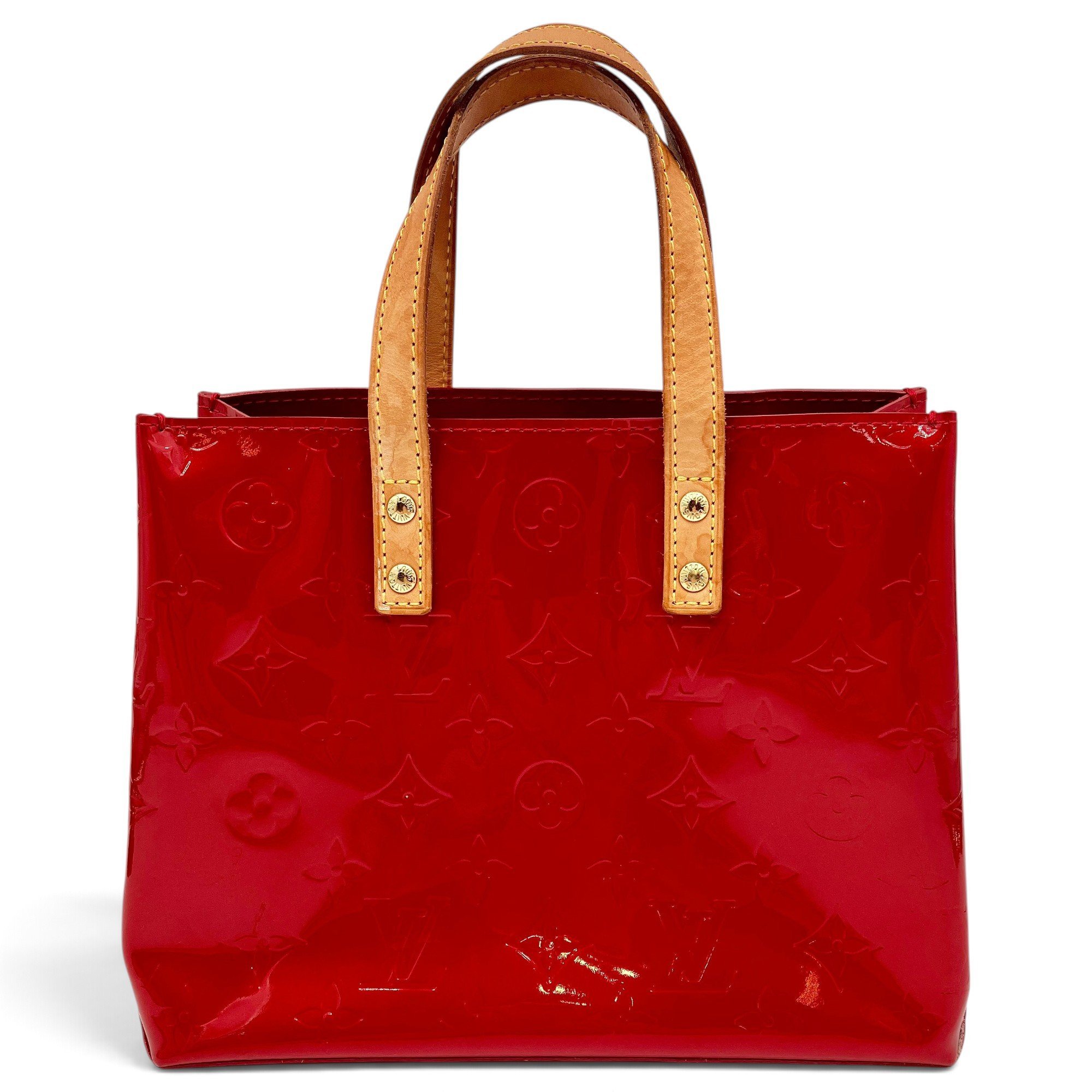 Reade patent leather handbag