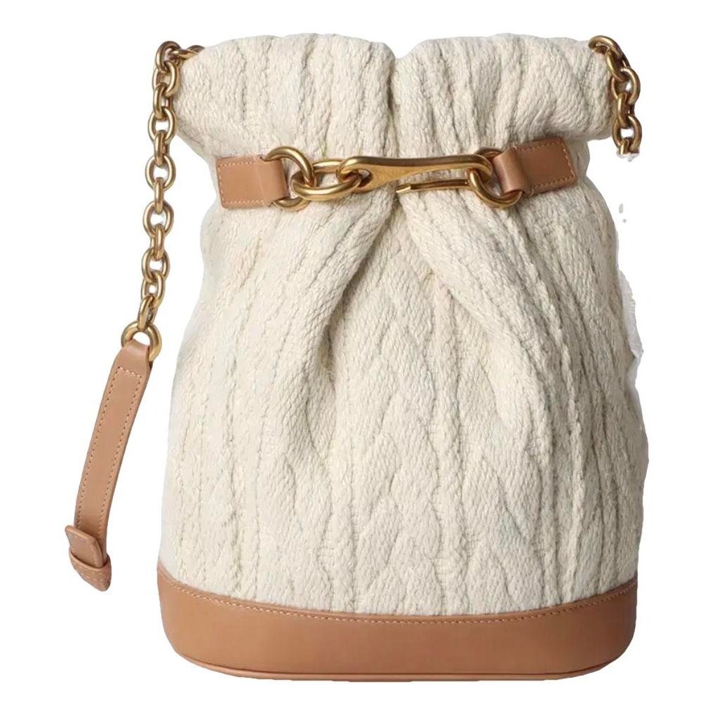 Monogram bucket handbag