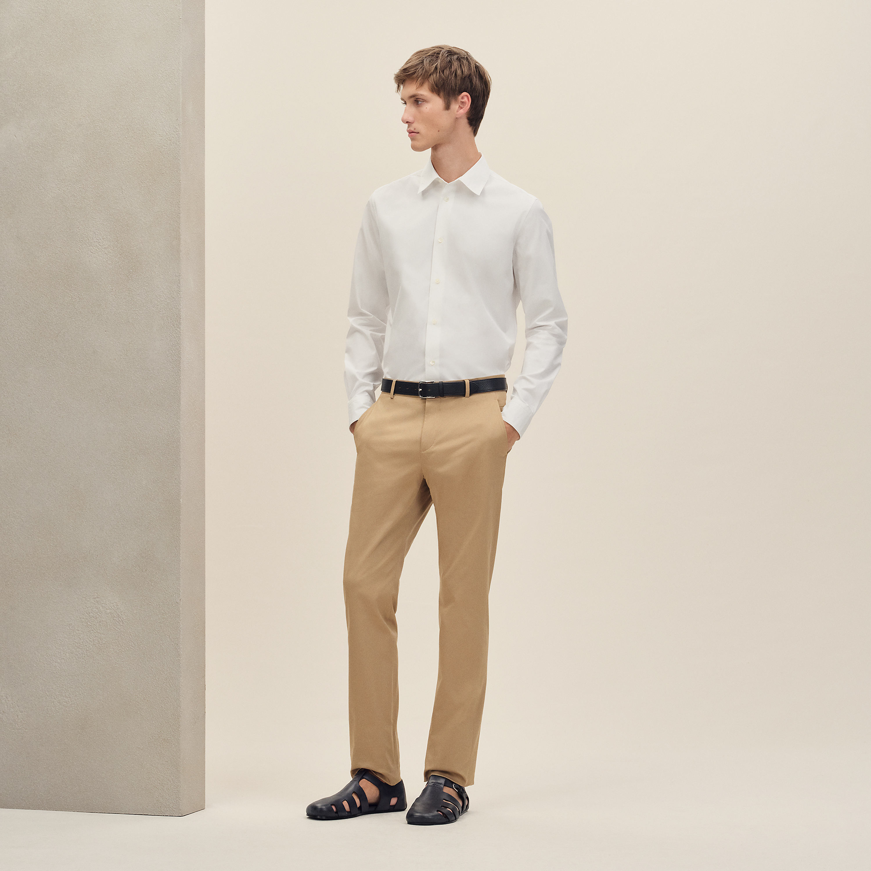 Fitted shirt with Louis collar