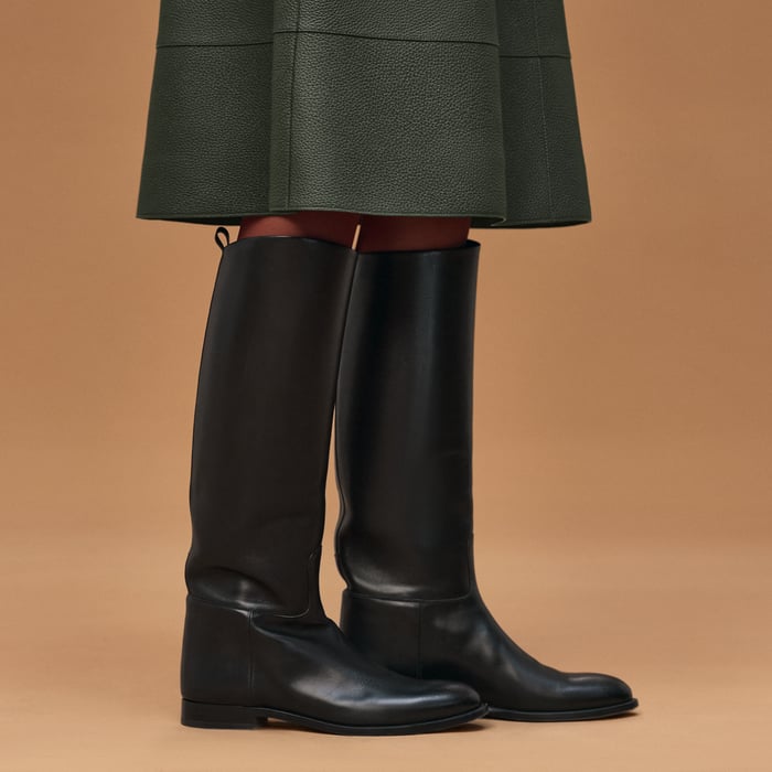 Vert Anglais Flared Skirt