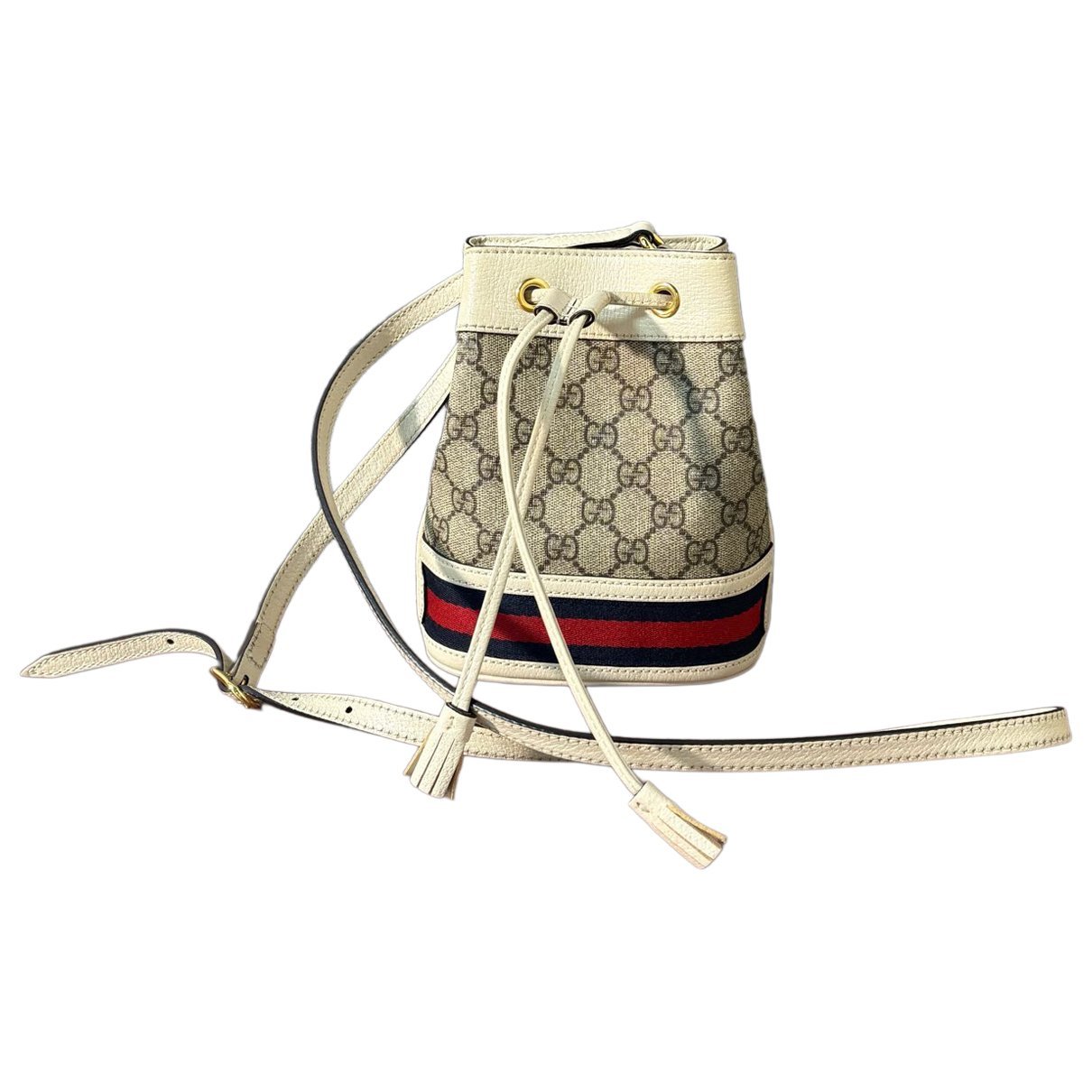 Ophidia Bucket leather handbag