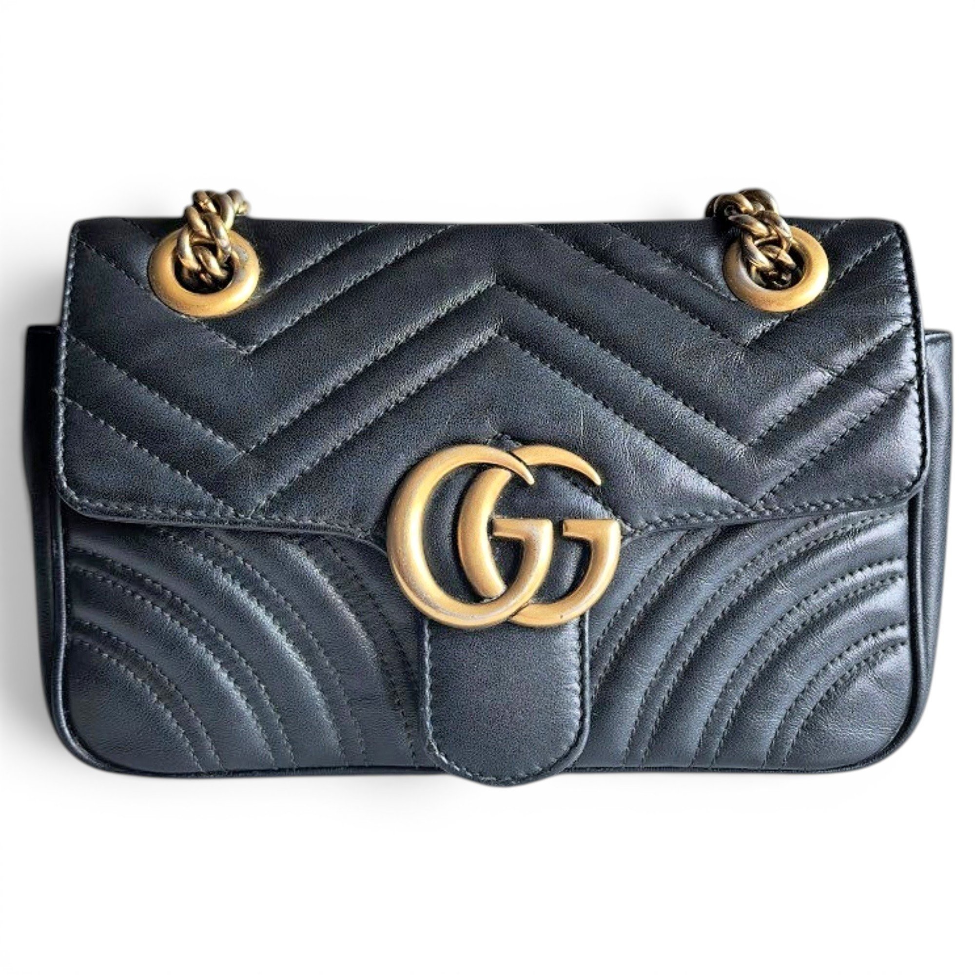 GG Marmont Flap leather handbag