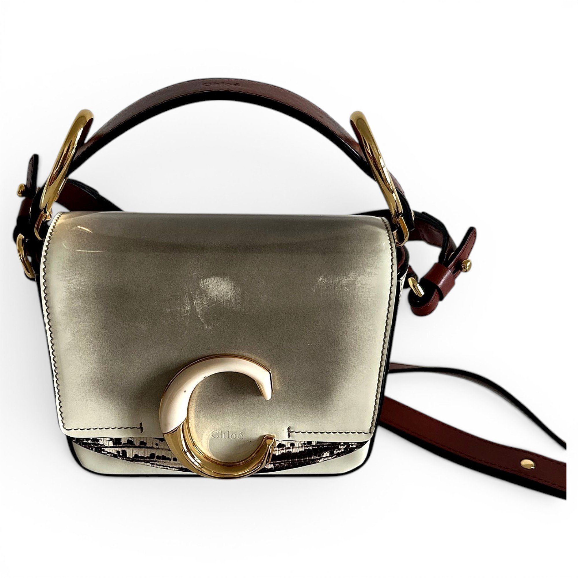 Chloe C leather crossbody bag