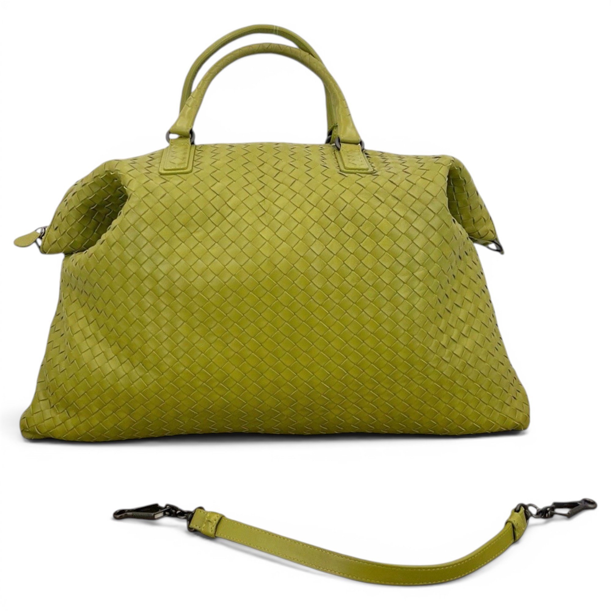 Parachute leather handbag