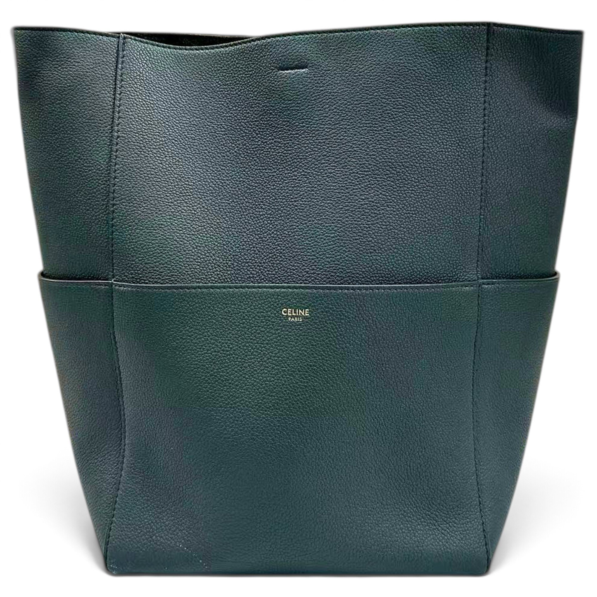 Seau Sangle leather handbag