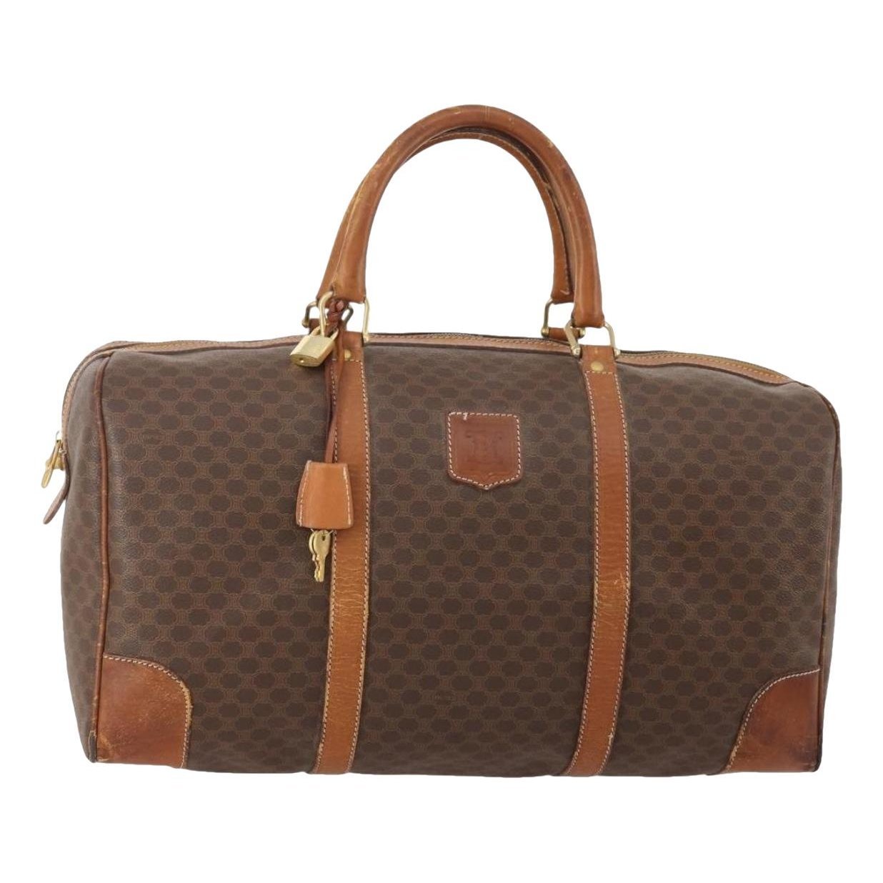 Patent leather travel bag