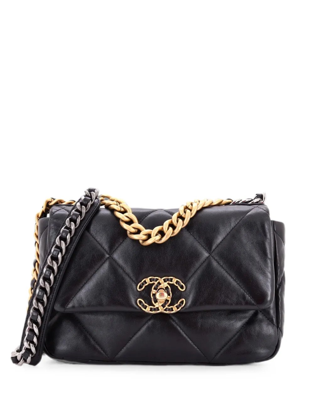 19 Flap Bag Quilted Leather Medium crossbody bag