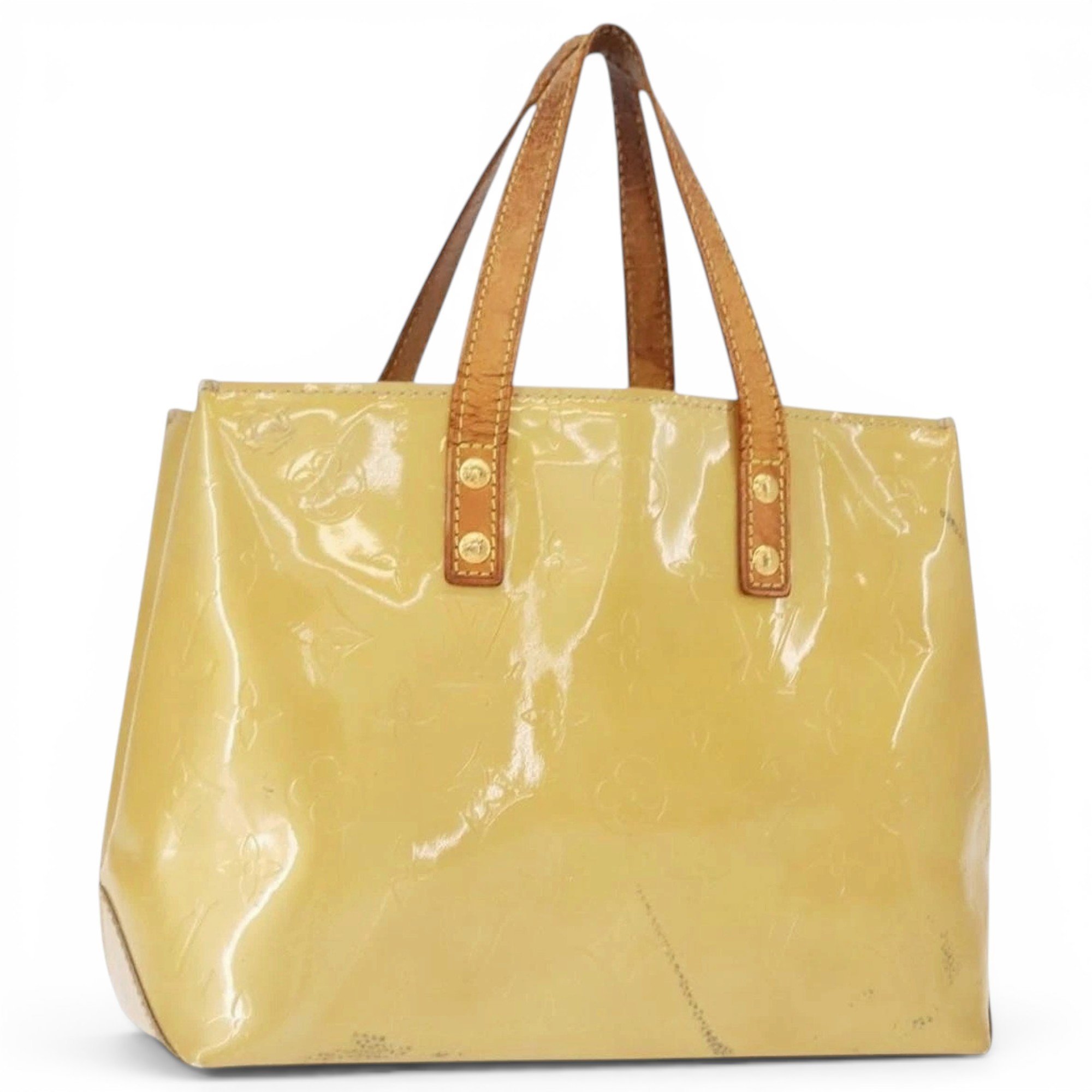 Patent leather handbag