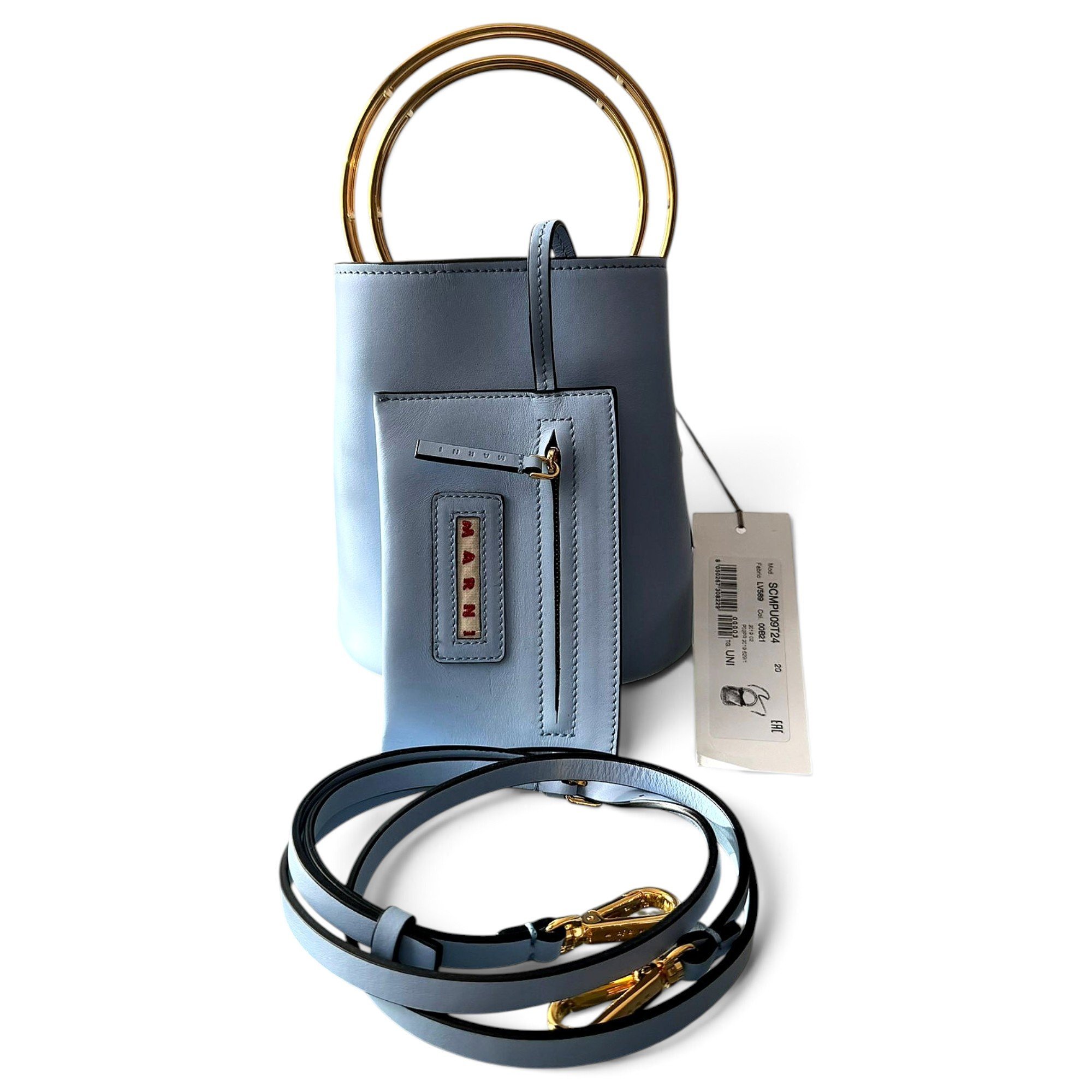 Marni Pannier leather tote