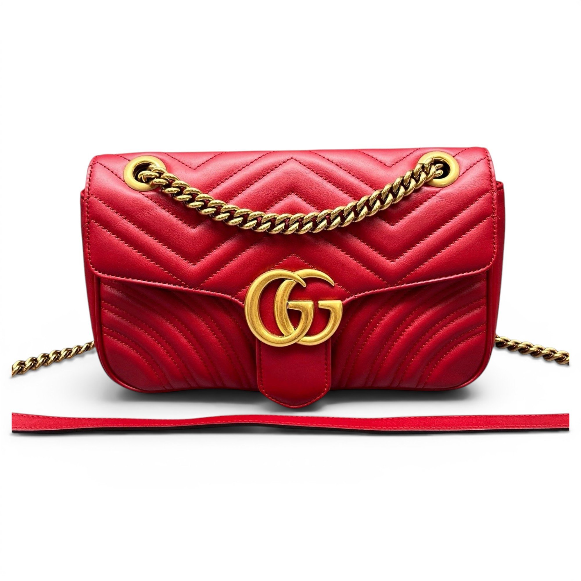 GG Marmont Chain Flap leather handbag