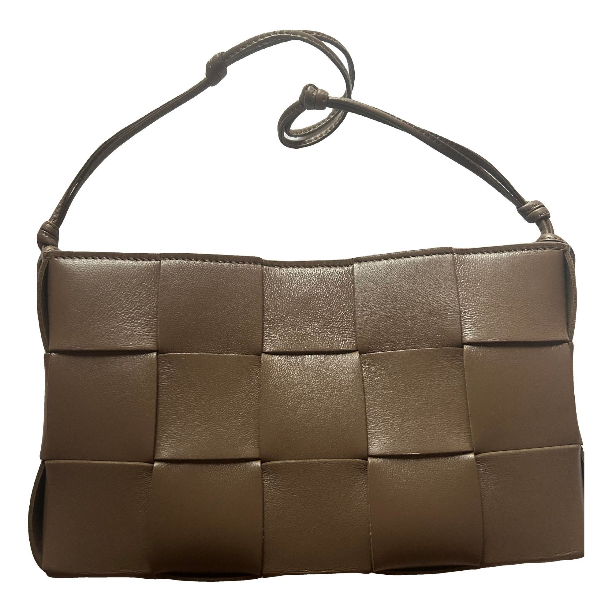 Cassette leather handbag