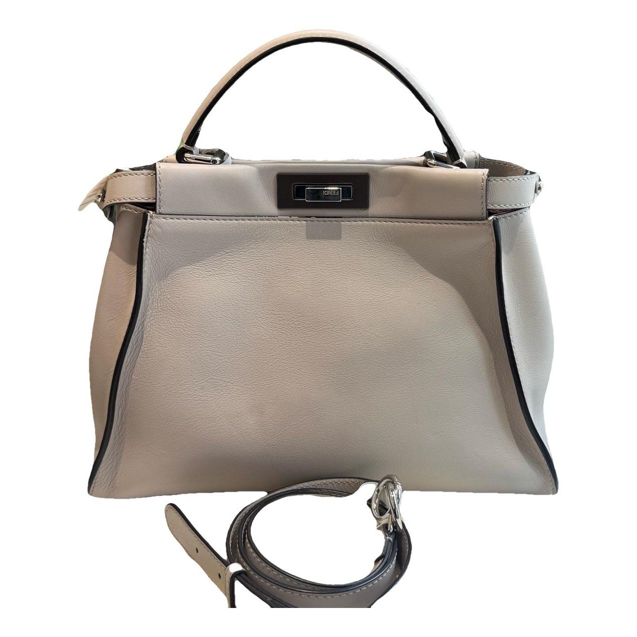Peekaboo leather handbag