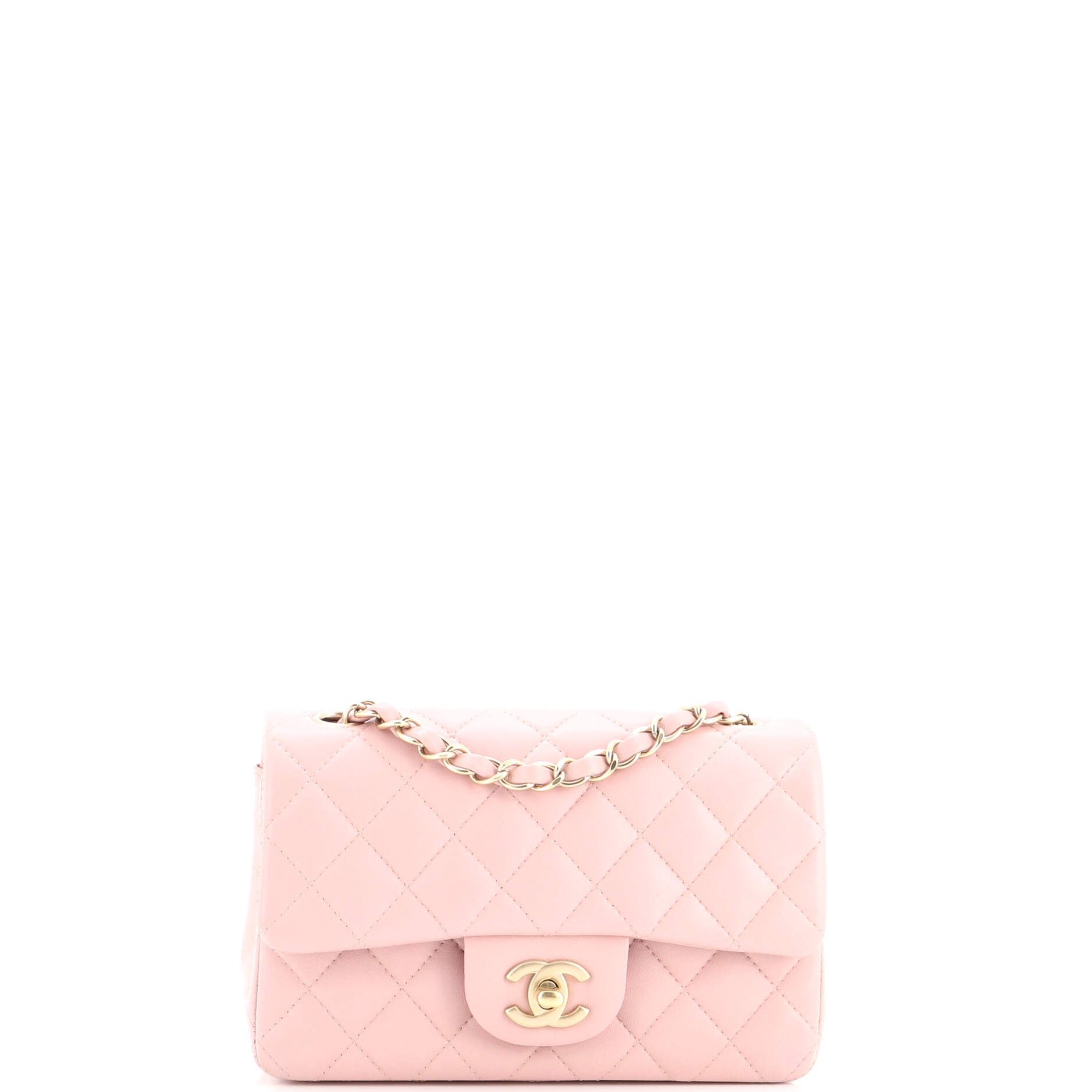 Chanel Classic Single Flap Bag Quilted Lambskin Mini
