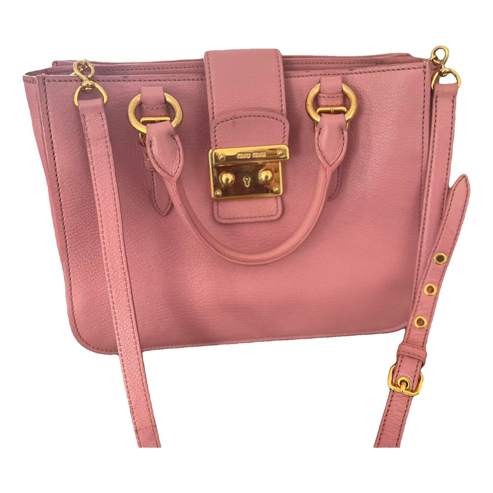 Madras leather crossbody bag