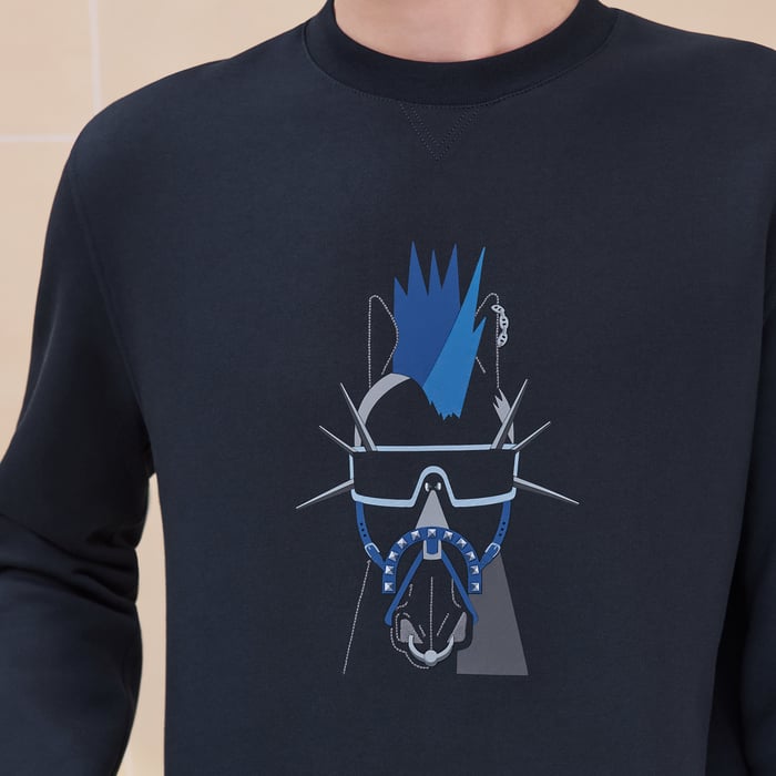 Marine "Punk'H" Crewneck Sweater