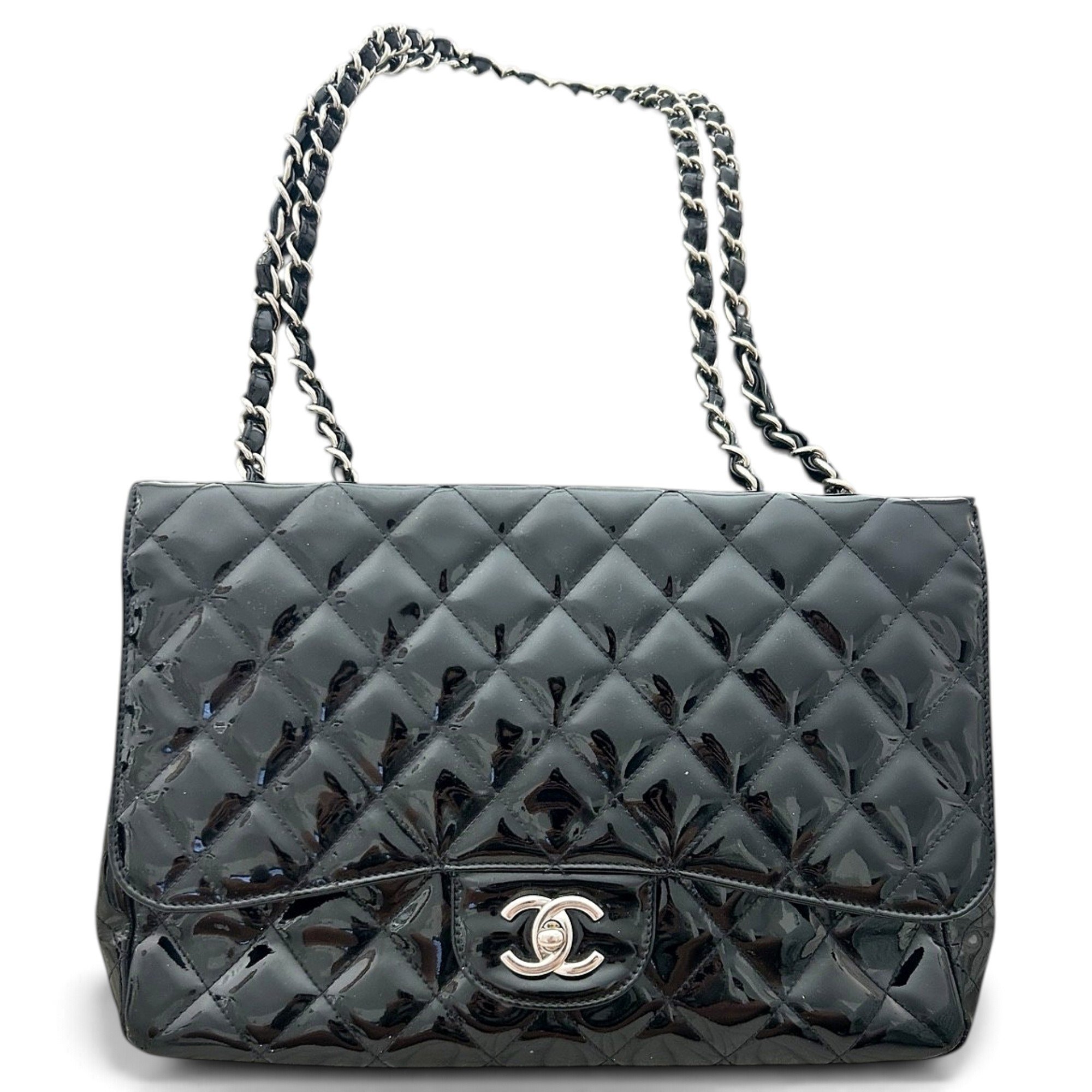 Timeless/Classique patent leather handbag
