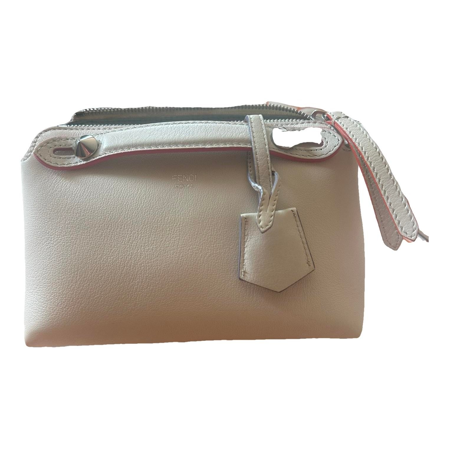 Leather clutch bag