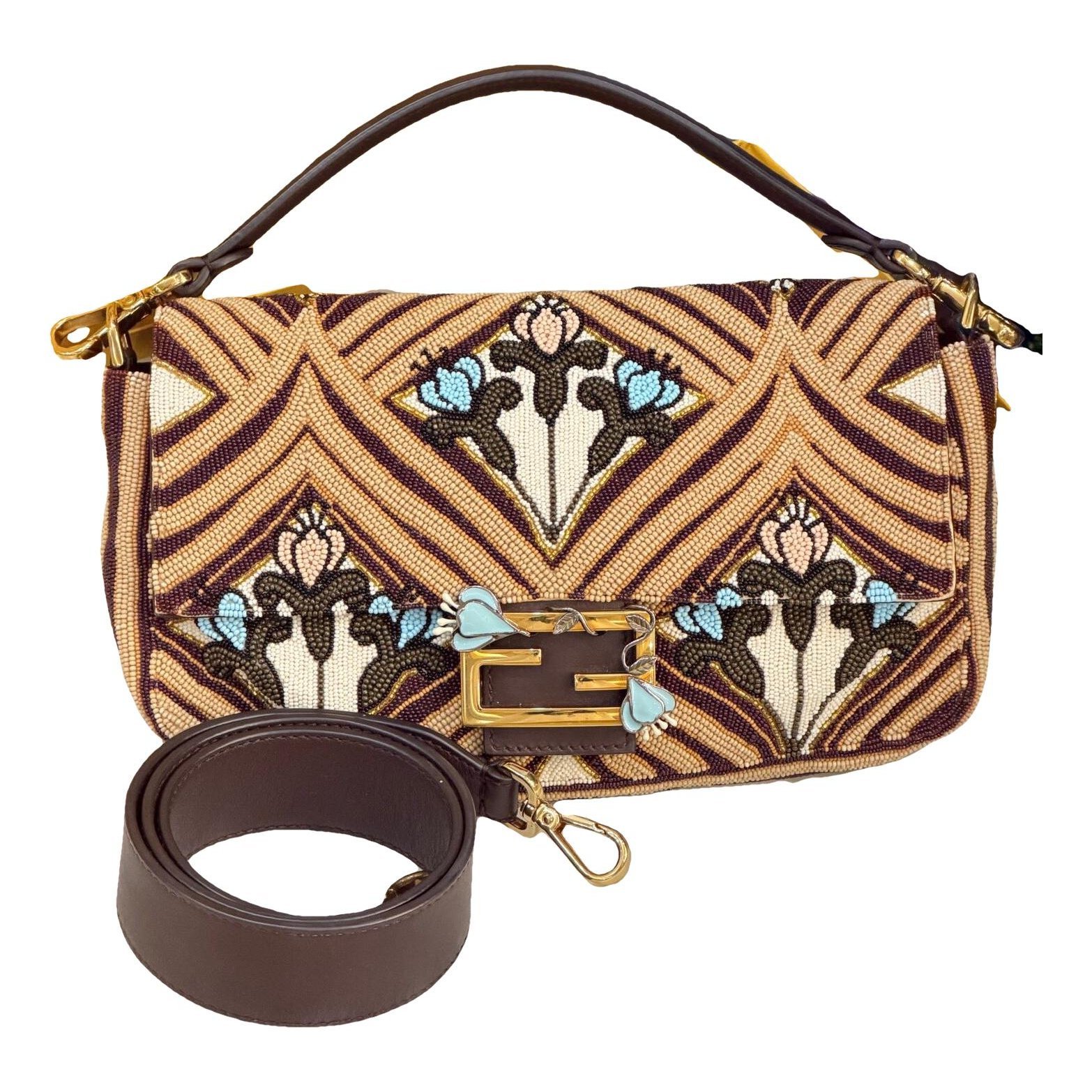 Baguette leather handbag