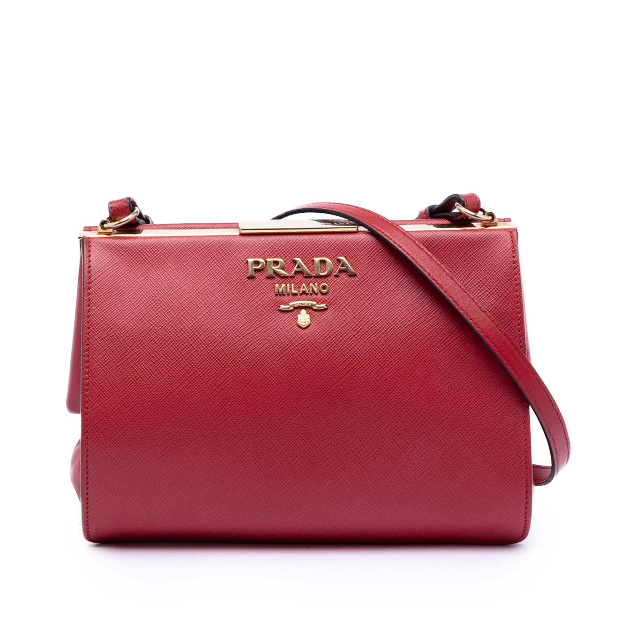 Light Frame leather crossbody bag