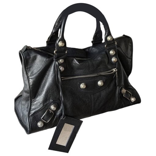 Work leather handbag