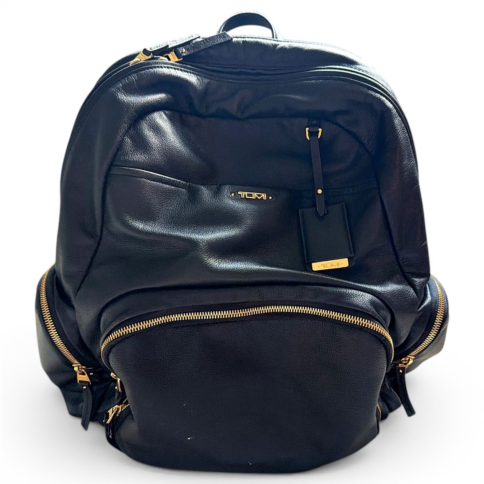 Leather backpack