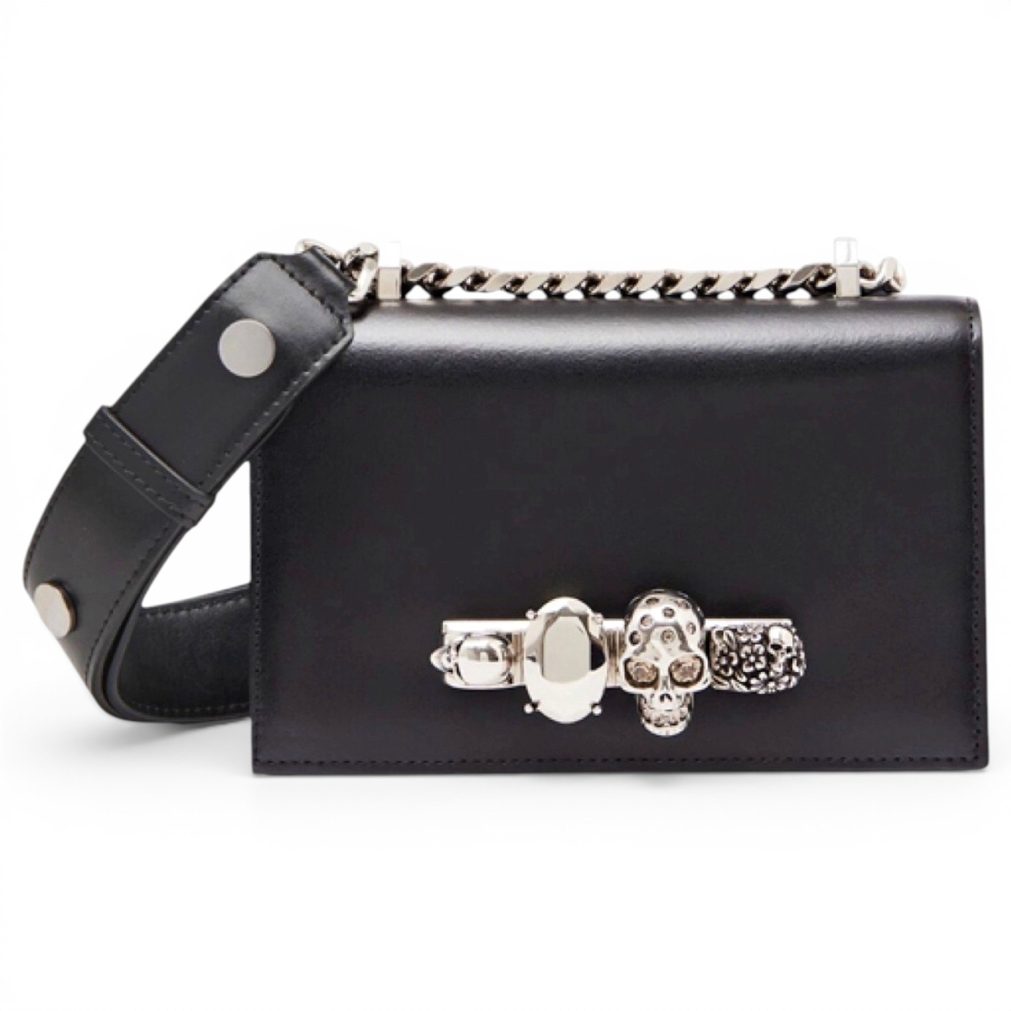 Alexander McQueen Knuckle leather handbag