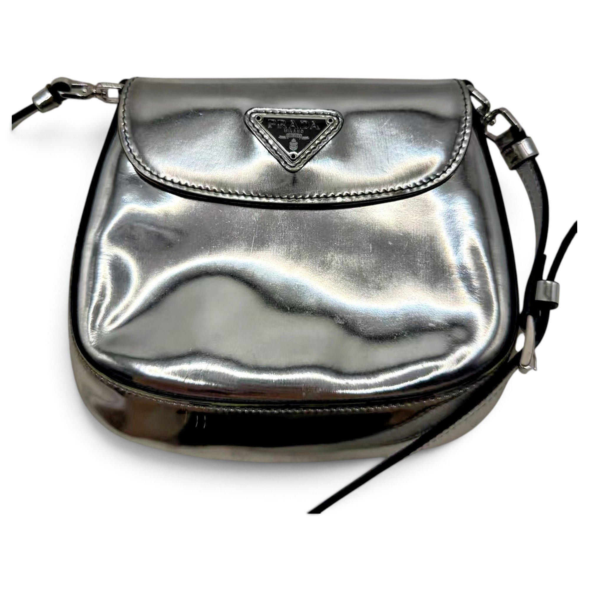 Cleo Flap patent leather handbag