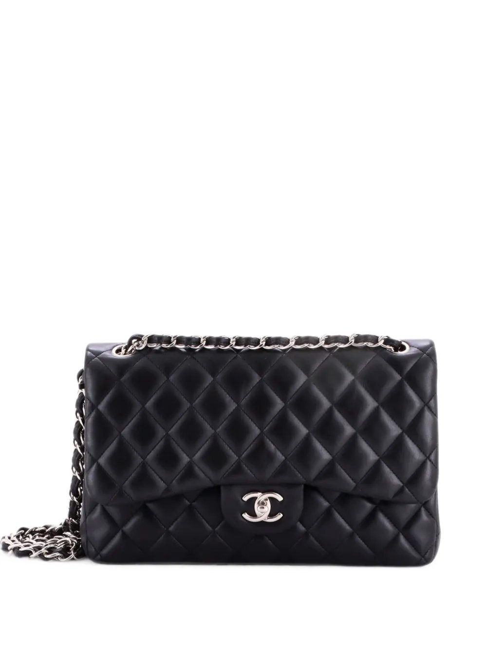 Classic Double Flap Bag Quilted Lambskin Jumbo shoulder bag