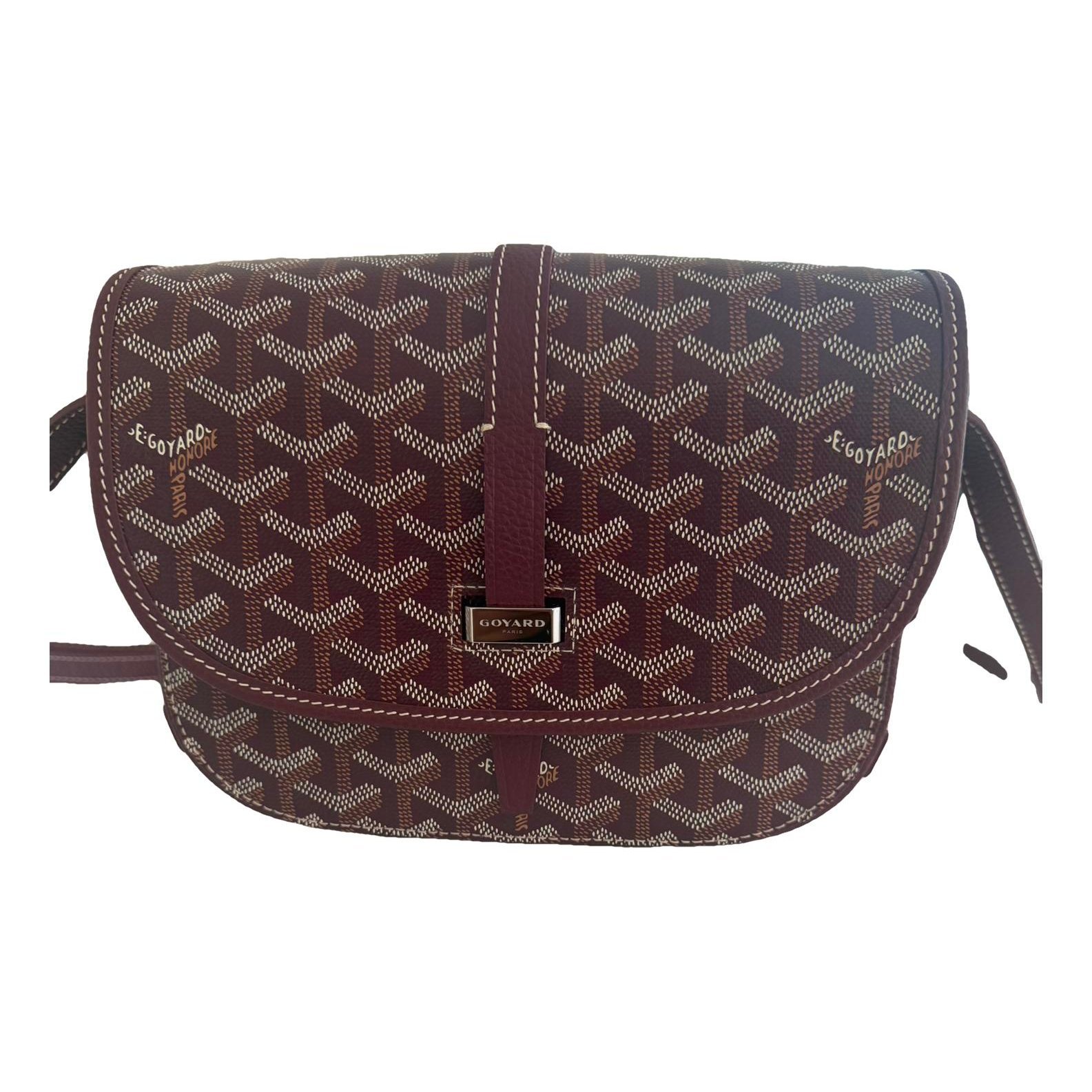 Goyard Belvedère leather handbag